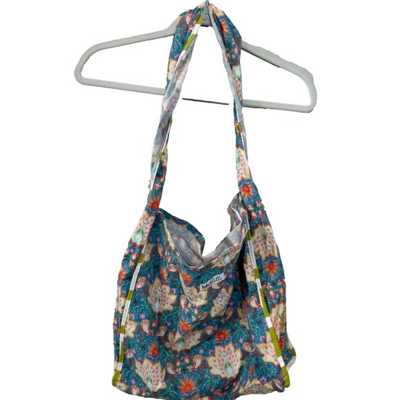 Tutu and Lilli Boutique Floral Cotton‎ Purse Tote Made USA - Picture 1 of 2